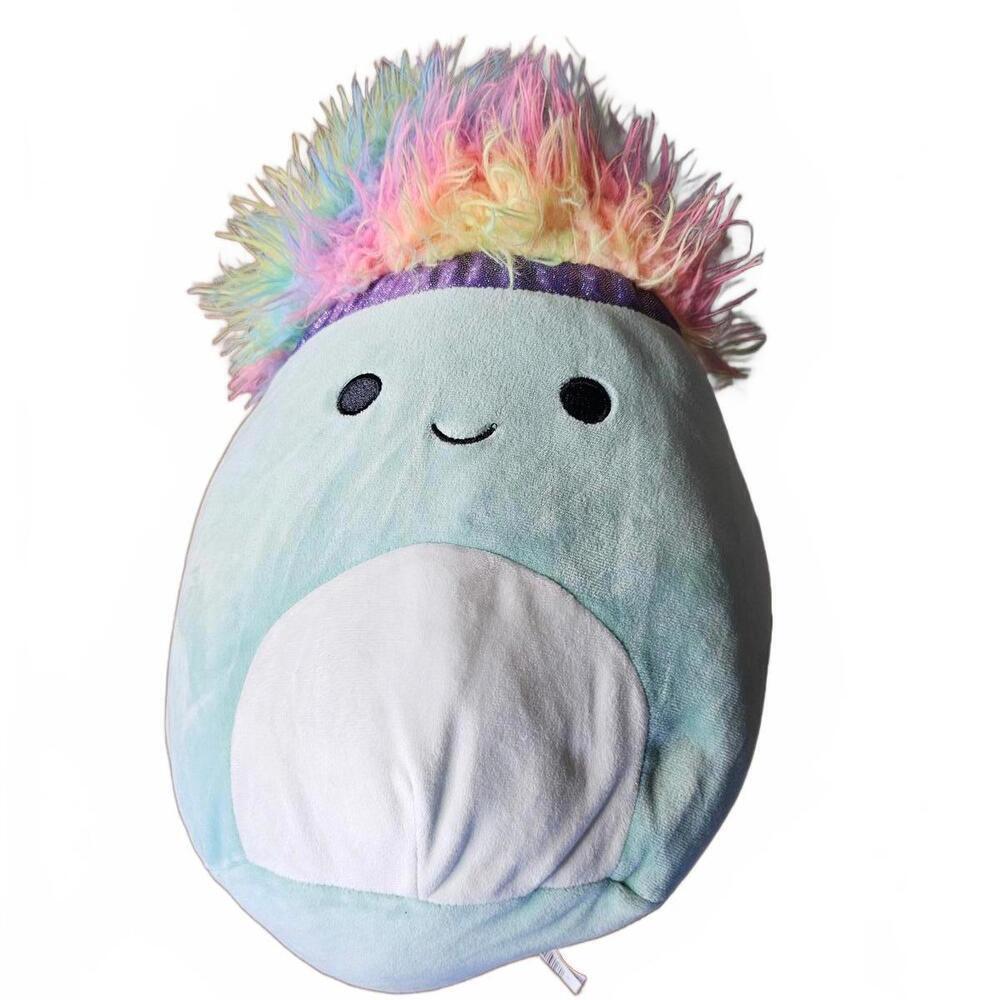 Squishmallows Plush Toy with Rainbow Hair